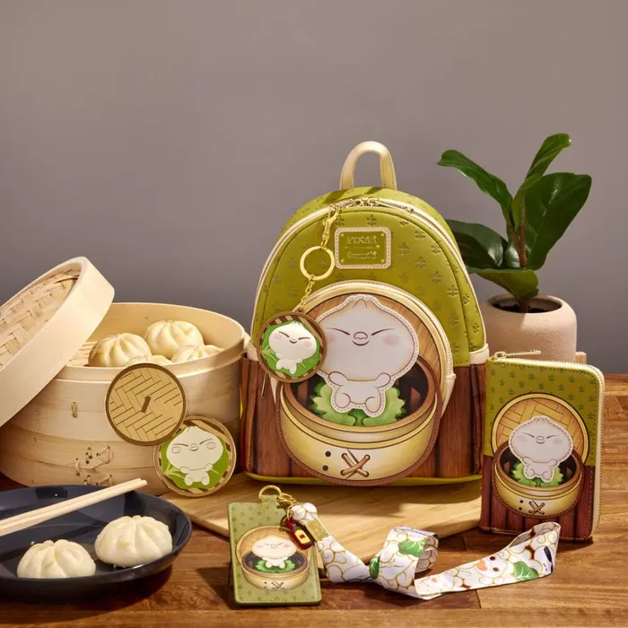 Pixar Shorts Bao Bamboo Steamer Basket Keychain Unisex Loungefly Small Accessories Pixar Shorts Bao Bamboo Steamer Basket Keychain Unisex Loungefly Small Accessories