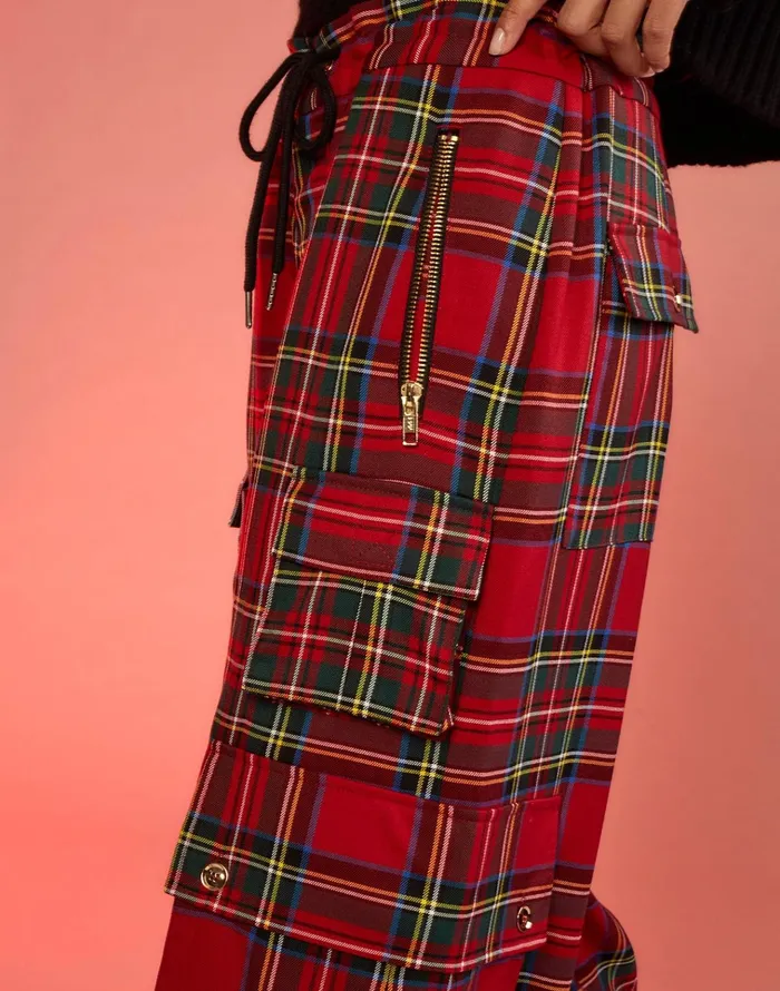 Plaid Cargo Pants 8211 Rdmlt Women Cynthia Rowley Bottoms