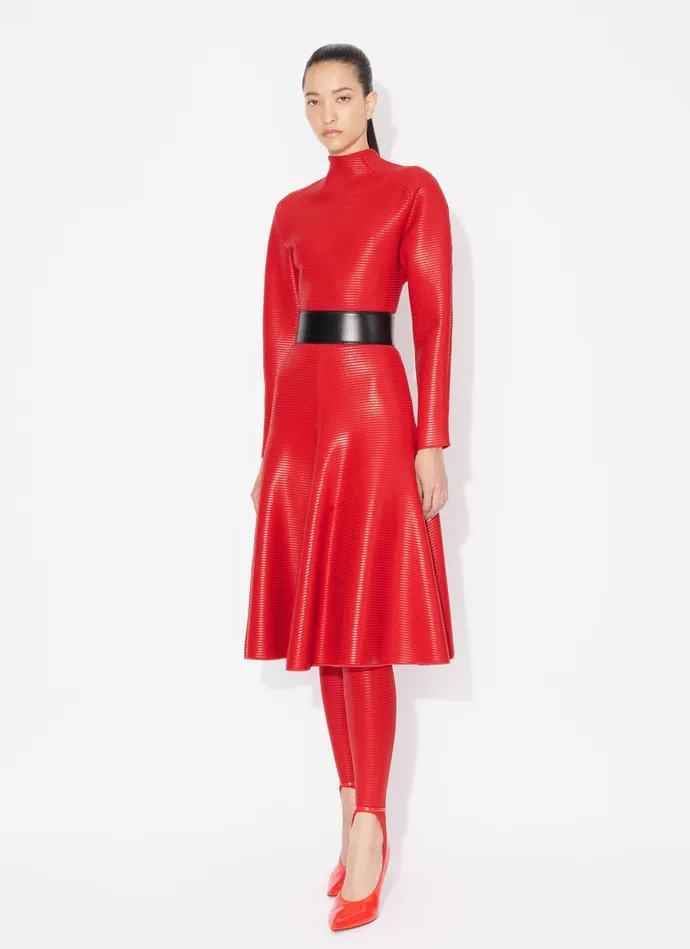 Red COATED JUMPER Women Alaa Jumpers and Cardigans