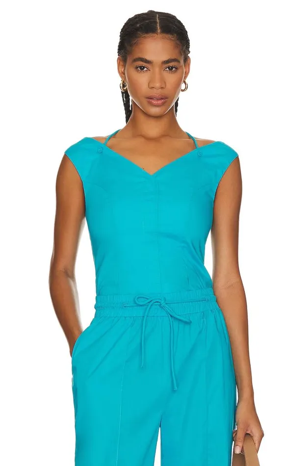 Rockaway Top Cerulean Blue Women Lovers and Friends Tops