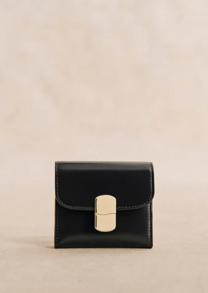 Szane Bags Womens Small Milo Wallet Glossy Black