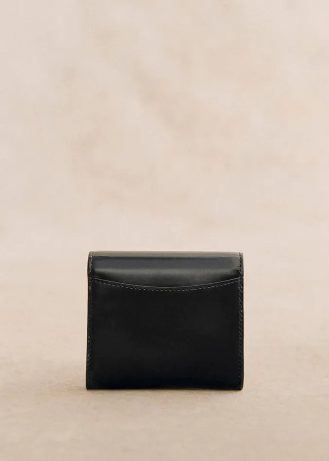 Szane Bags Womens Small Milo Wallet Glossy Black