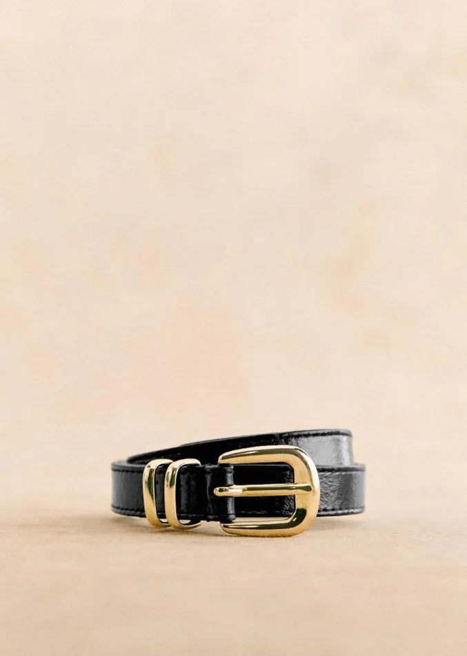 Szane Belts Womens Livie Belt Patent Black