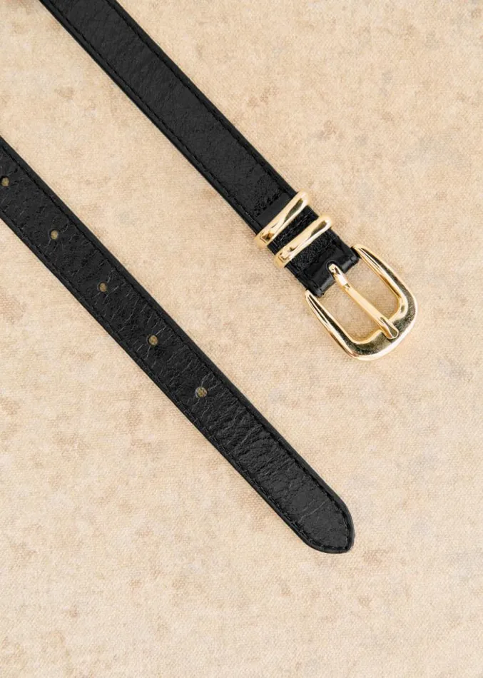 Szane Belts Womens Livie Belt Patent Black