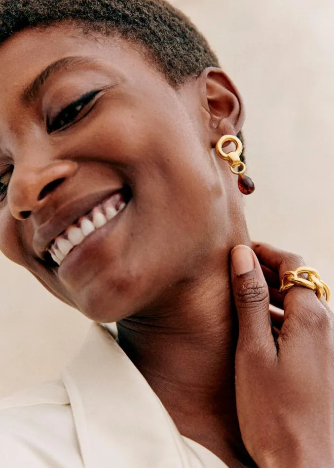 Szane Earrings Womens Stella Earrings Brown