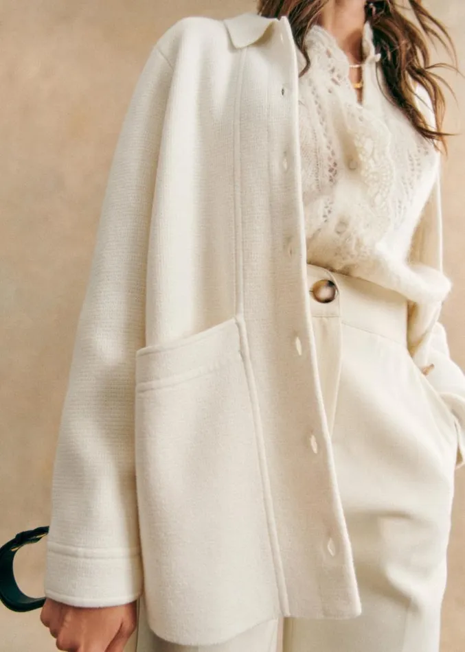 Szane Jackets and Coats Womens Will Knit Jacket Ecru