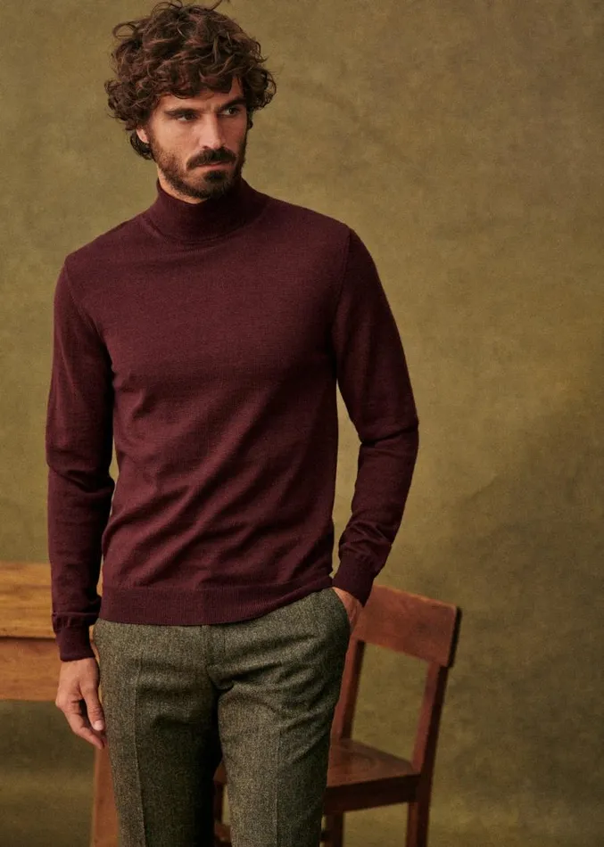 Szane Knitwear Mens Tadd Sweater Burgundy