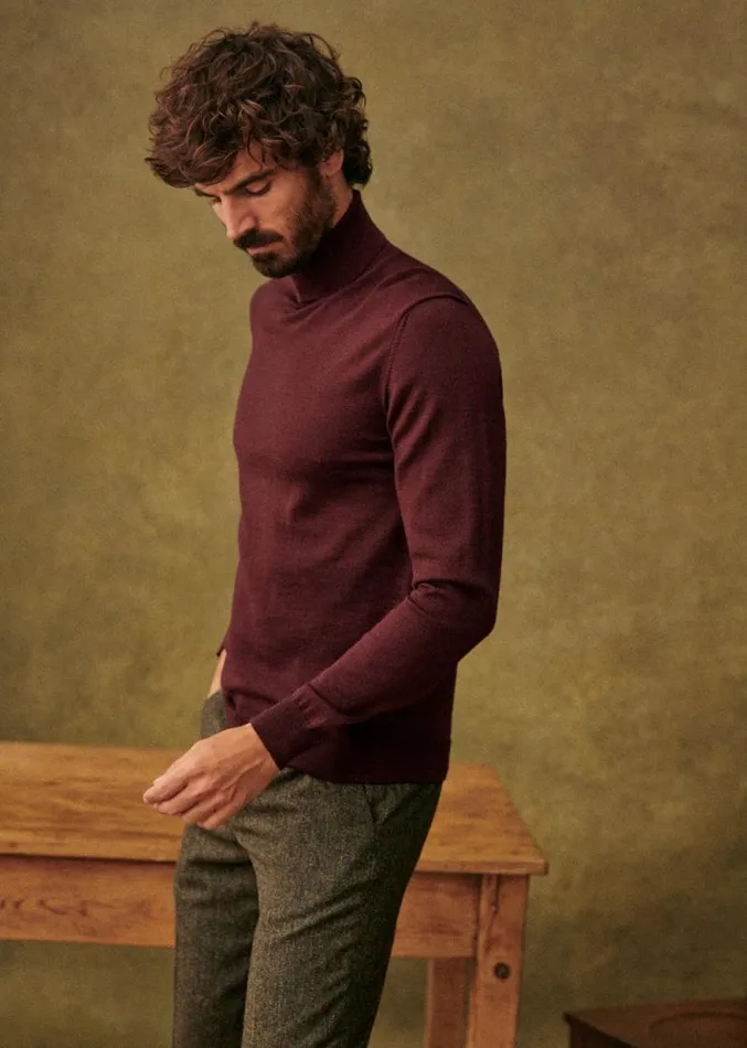 Szane Knitwear Mens Tadd Sweater Burgundy