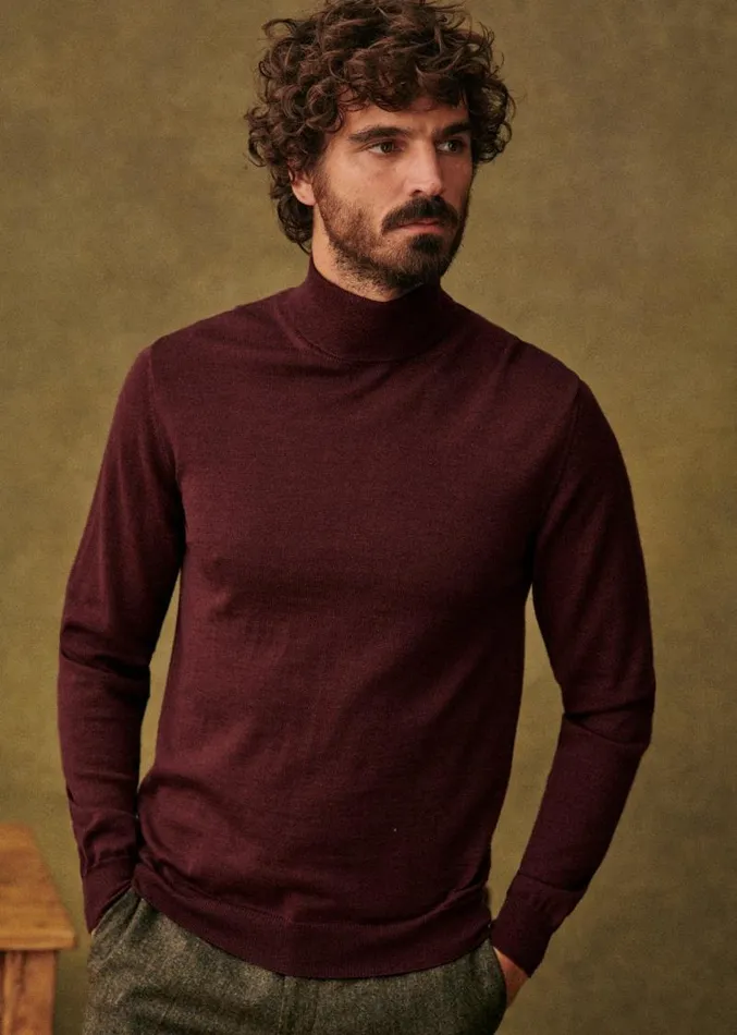 Szane Knitwear Mens Tadd Sweater Burgundy