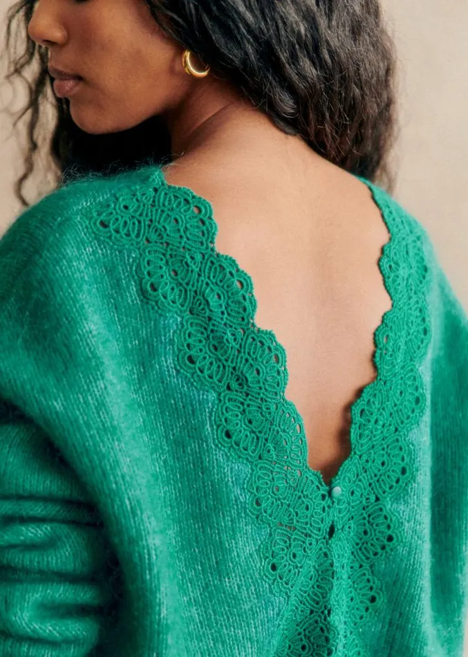Szane Knitwear Womens Astride Jumper Winter Green