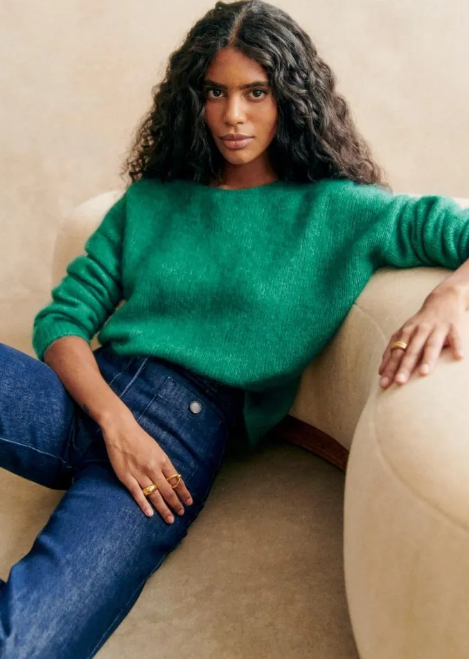Szane Knitwear Womens Astride Jumper Winter Green