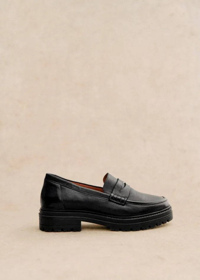 Szane Loafers and Sneakers Womens Albane Loafers Smooth Black