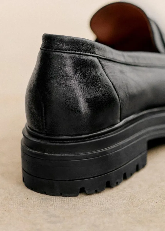 Szane Loafers and Sneakers Womens Albane Loafers Smooth Black