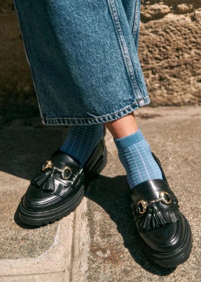 Szane Loafers and Sneakers Womens Amy Loafers Glossy Black