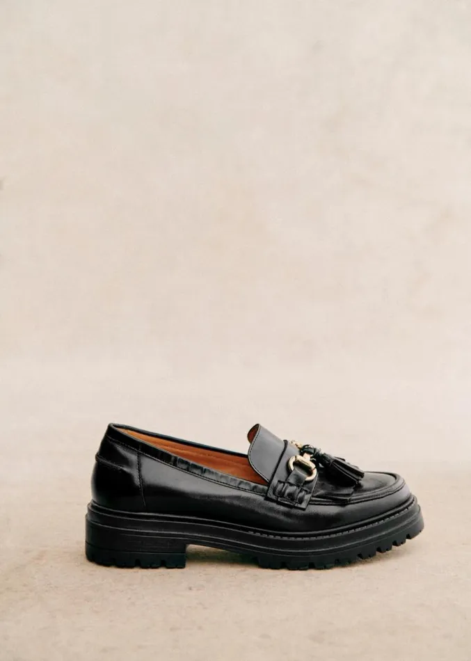 Szane Loafers and Sneakers Womens Amy Loafers Glossy Black