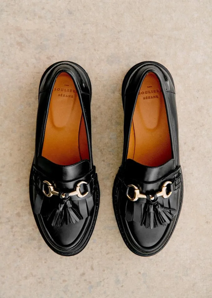 Szane Loafers and Sneakers Womens Amy Loafers Glossy Black