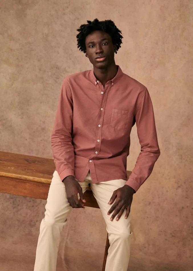 Szane Shirts Mens Oxford Charlie Shirt Old Pink