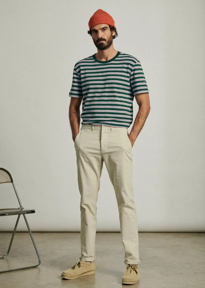 Szane TShirts and Sweatshirts Mens Marinire Le Minor X Octobre ditions TShirt Multicoloured Stripes