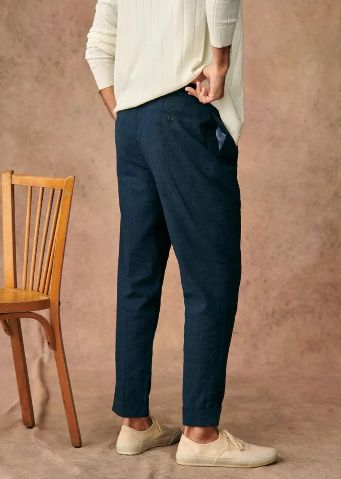 Szane Trousers Mens Young Trousers Navy Blue