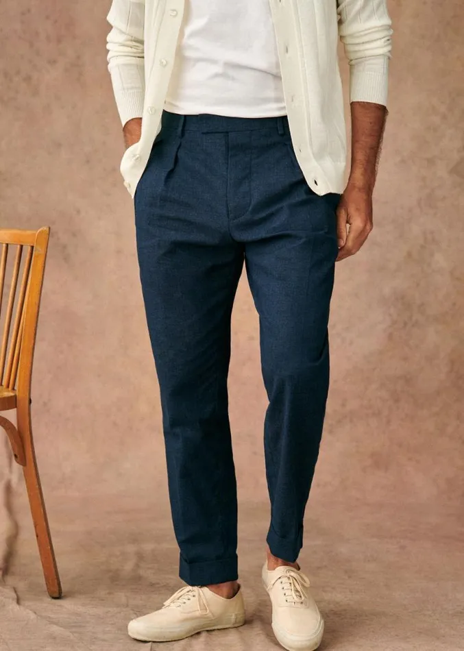 Szane Trousers Mens Young Trousers Navy Blue
