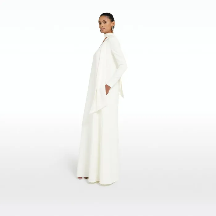 Safiyaa Aleah Ivory Long Dress Women Dresses