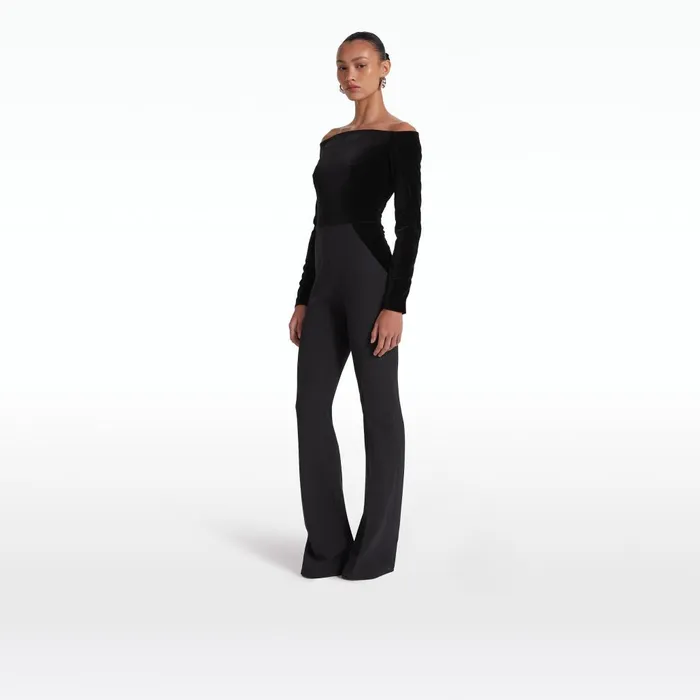 Safiyaa Alessandra Black Jumpsuit Women Jumpsuits