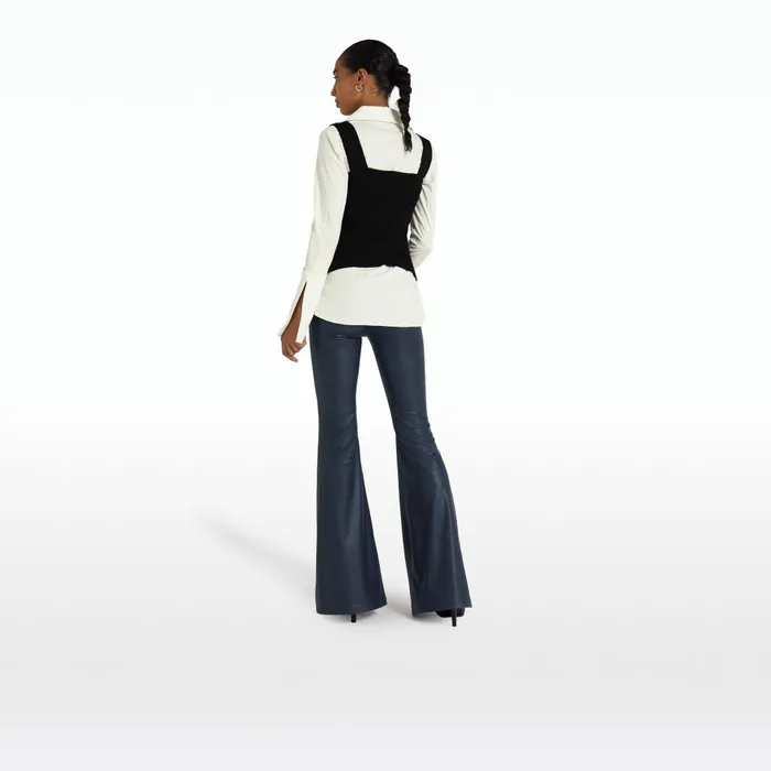 Safiyaa Audrey Black Knit Women Tops