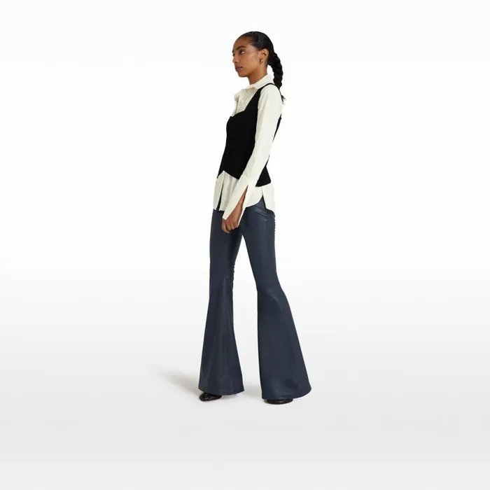 Safiyaa Audrey Black Knit Women Tops