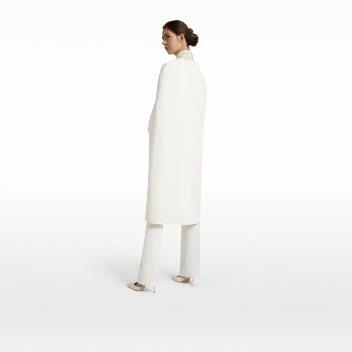 Safiyaa Carlota Ivory Coat Women Jackets and Coats