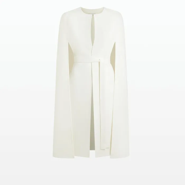 Safiyaa Carlota Ivory Coat Women Jackets and Coats