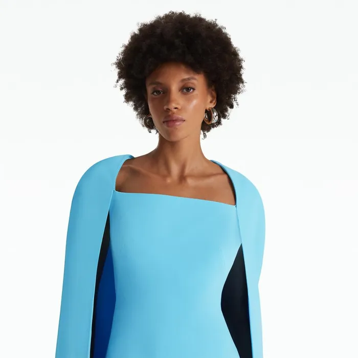 Safiyaa Cinza Topaz Long Dress Women Dresses