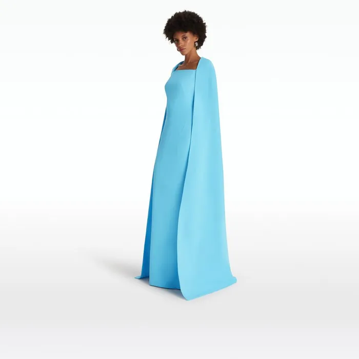 Safiyaa Cinza Topaz Long Dress Women Dresses