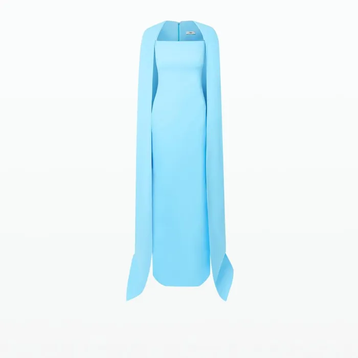 Safiyaa Cinza Topaz Long Dress Women Dresses