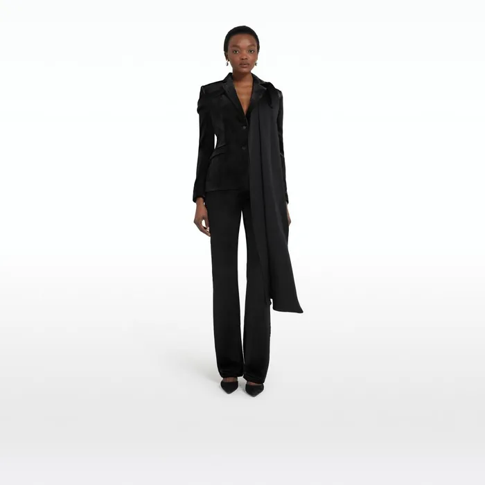 Safiyaa Emma Black Jacket Women Jackets and Coats