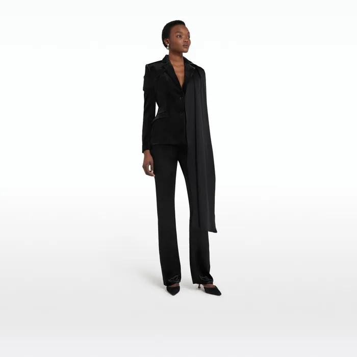 Safiyaa Emma Black Jacket Women Jackets and Coats