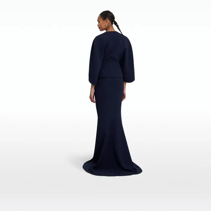 Safiyaa Gayeta Maritime Blue Skirt Women Skirts