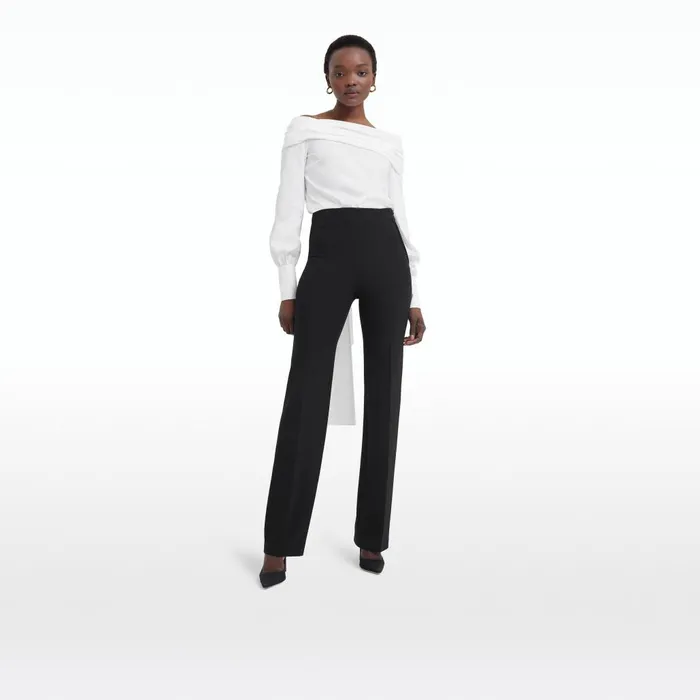 Safiyaa Goldie Black Trousers Women Trousers