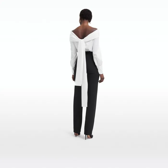 Safiyaa Goldie Black Trousers Women Trousers