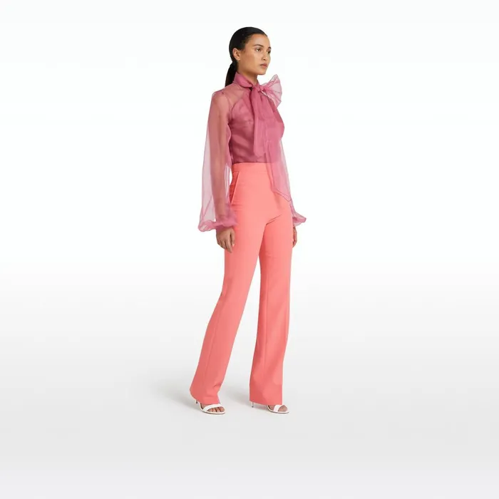 Safiyaa Goldie Pink Blossom Trousers Women Trousers