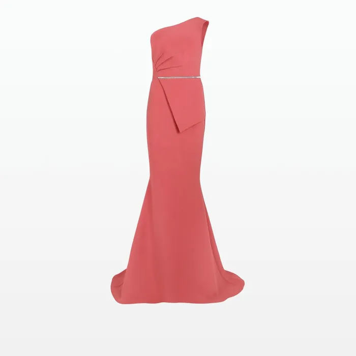 Safiyaa Henley Terracotta Long Dress Women Dresses