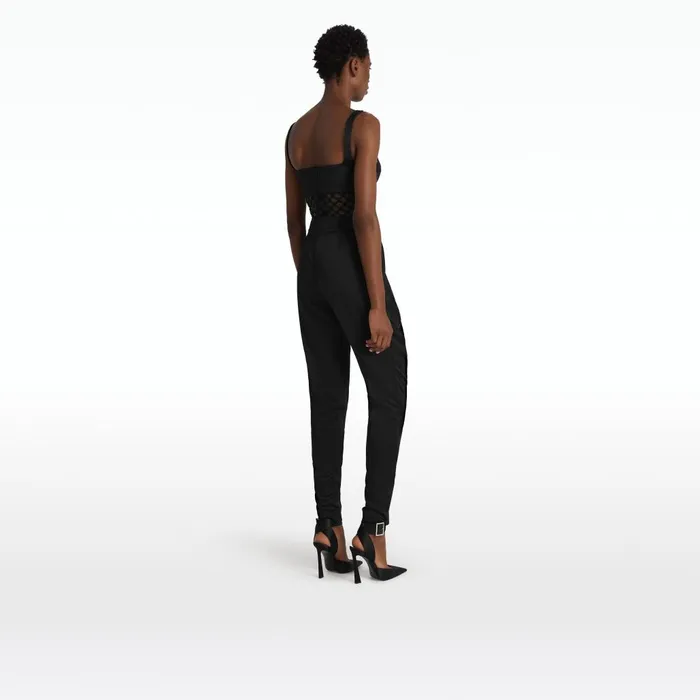 Safiyaa Honee Black Bodysuit Women Tops