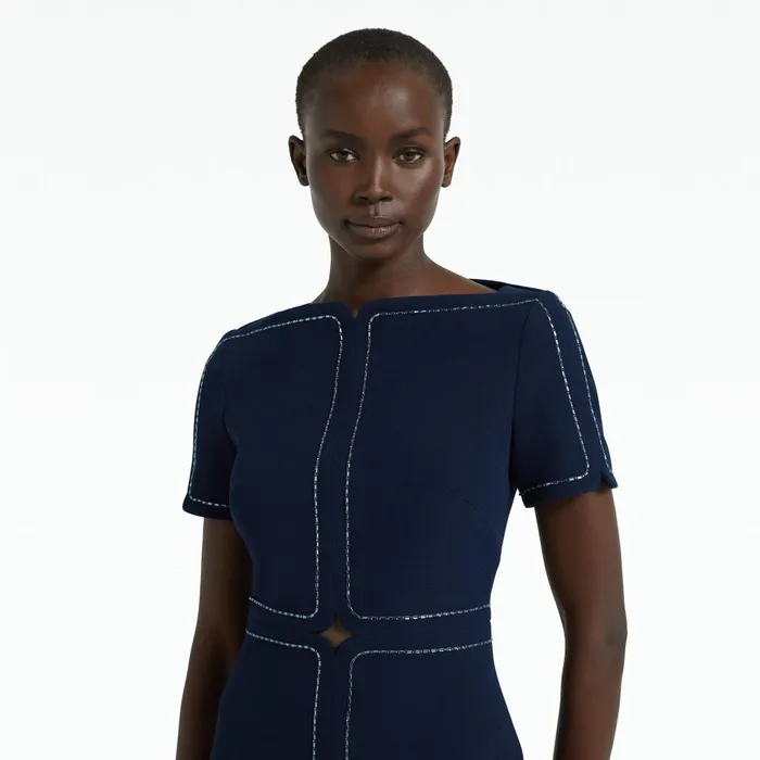 Safiyaa Janan Maritime Midi Dress Women Dresses