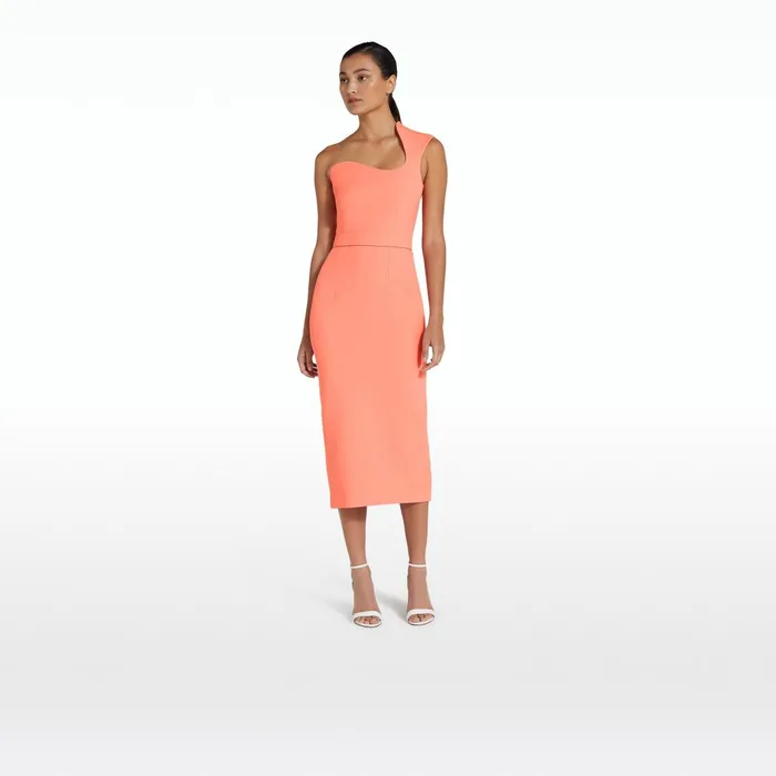 Safiyaa Juana Scarlet Star Midi Dress Women Dresses