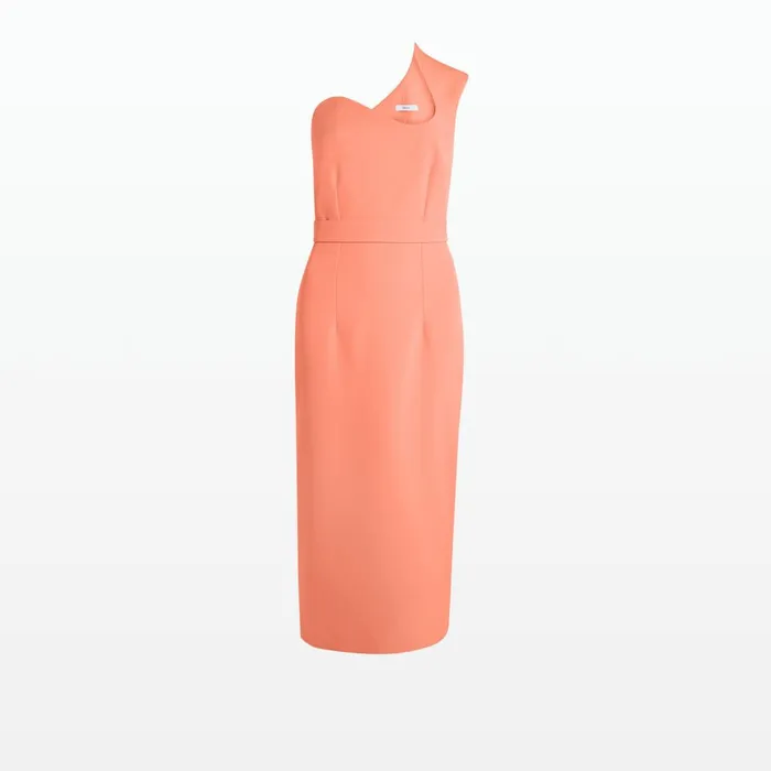 Safiyaa Juana Scarlet Star Midi Dress Women Dresses