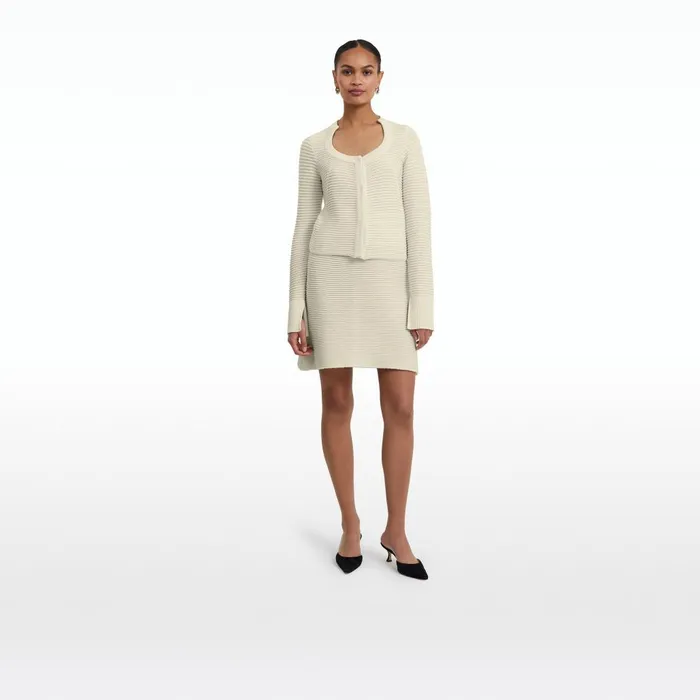Safiyaa Kelly Ivory Crochet Skirt Women Skirts