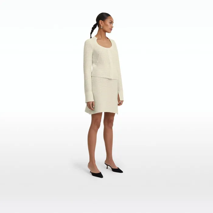 Safiyaa Kelly Ivory Crochet Skirt Women Skirts