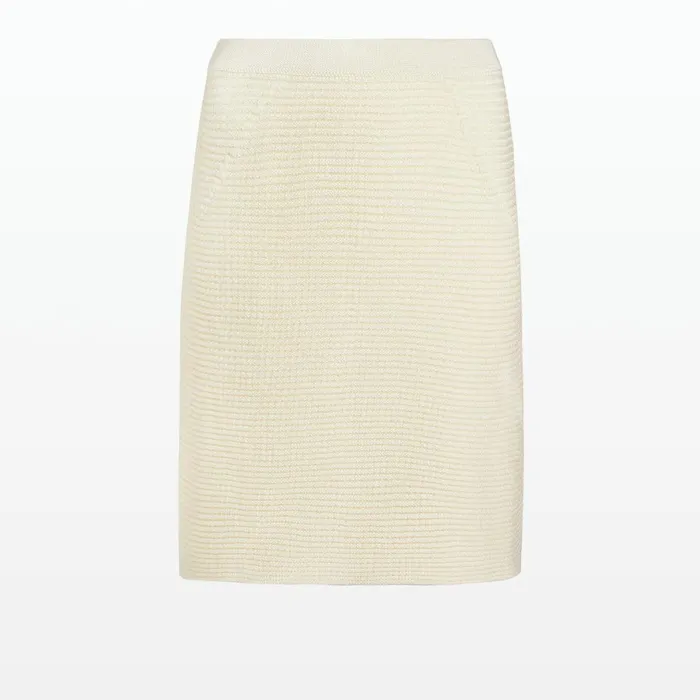Safiyaa Kelly Ivory Crochet Skirt Women Skirts