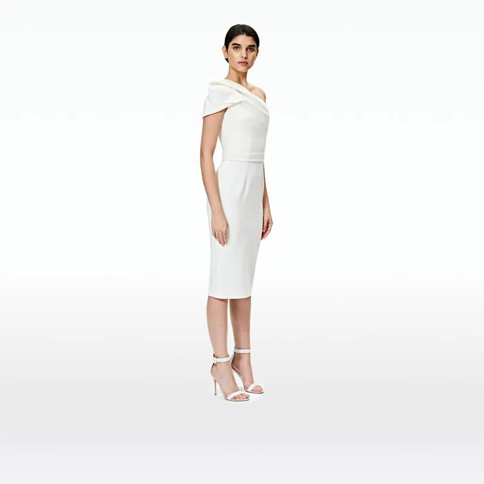 Safiyaa Kora Ivory Midi Dress Women Dresses