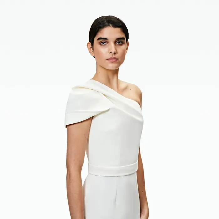 Safiyaa Kora Ivory Midi Dress Women Dresses