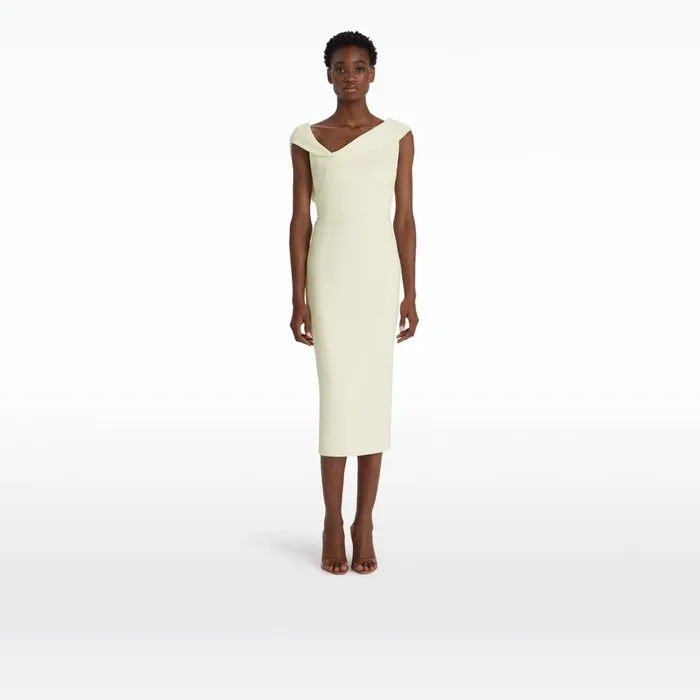 Safiyaa Koral Sorbet Midi Dress Women Dresses